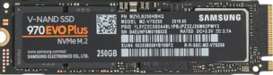 SSD накопитель Samsung 970 EVO Plus MZ-V7S250BW 250ГБ, M.2 2280, PCIe 3.0 x4, NVMe, M.2