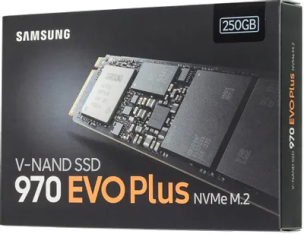 SSD накопитель Samsung 970 EVO Plus MZ-V7S250BW 250ГБ, M.2 2280, PCIe 3.0 x4, NVMe, M.2
