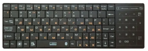 Клавиатура CBR KB 478 с тачпадом\доп. блоком, Bluetooth, беспроводная