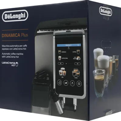 Кофемашина DeLonghi Dinamica Plus ECAM380.95.TB, черный/серый