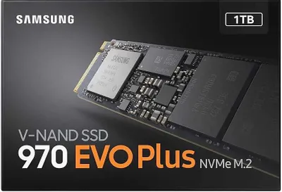 SSD накопитель Samsung 970 EVO Plus MZ-V7S1T0BW 1ТБ, M.2 2280, PCIe 3.0 x4, NVMe, M.2