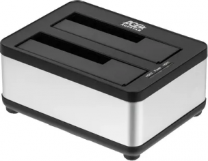 Док-станция для HDD AgeStar <3UBT8-Silver> SATA Docking Station (для подключения 2x3.5"/2.5"SATA HDD, USB3.0)