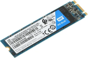 SSD накопитель WD Blue WDS100T2B0B 1ТБ, M.2 2280, SATA III