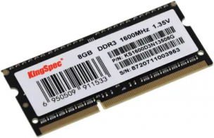 Оперативная память 8Gb KingSpec &lt;KS1600D3N13508G&gt; DDR3 SODIMM &lt;PC3-12800&gt;