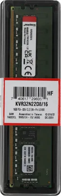 Оперативная память 16Gb Kingston &amp;lt;KVR32N22D8/16&amp;gt; DDR4 DIMM &amp;lt;PC4-25600&amp;gt; CL22