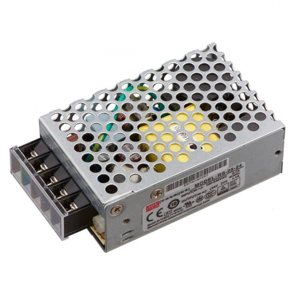 Блок питания  MEAN WELL RS-25-24, 24В,1.1А,26.4Вт