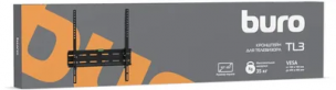 Кронштейн для телевизора Buro TL3 черный 32"-65" макс.35кг настенный наклон