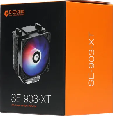 Устройство охлаждения ID-Cooling &amp;lt;ID-CPU-SE-903-XT BLACK&amp;gt; (4пин, 115x/1200/1700/AM4, 14-25.8дБ,500-2200об/мин, Al+тепл.трубки)