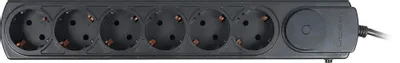 Сетевой фильтр 5,0м Ippon BK-252  ( 6 розеток ) черный