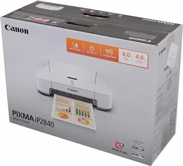 Принтер струйный Canon Pixma iP2840 цветная печать, A4