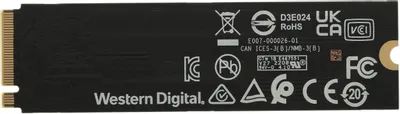 SSD накопитель 250 Gb M.2 2280 M WD Black SN770 &amp;lt;WDS250G3X0E&amp;gt;