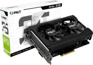 Видеокарта 8Gb &amp;lt;PCI-Ex8&amp;gt; GDDR6 Palit RTX 3050 Dual  &amp;lt;NE63050018P1-1070D&amp;gt; (RTL) DVI+HDMI+DP &amp;lt;GeForce RTX3050&amp;gt;
