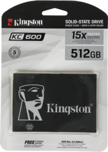 SSD накопитель Kingston KC600 SKC600/512G 512ГБ, 2.5&quot;, SATA III, SATA