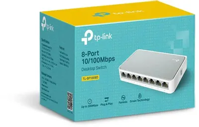 Коммутатор TP-LINK TL-SF1008D, неуправляемый