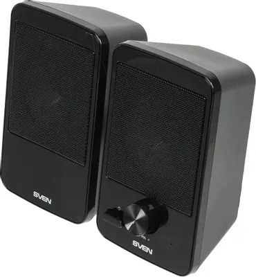 Колонки SVEN 312, чёрный, USB, акустическая система 2.0, мощность 2х2 Вт(RMS)