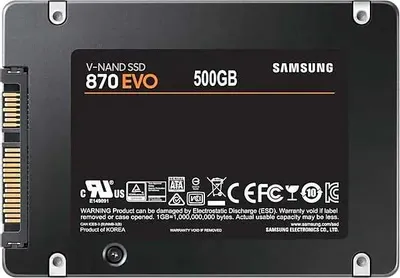 SSD накопитель Samsung 870 EVO MZ-77E500BW 500ГБ, 2.5&amp;quot;, SATA III, SATA
