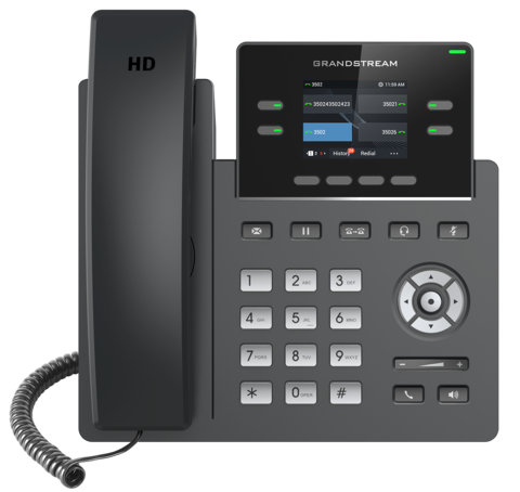  IP телефон Grandstream GRP2612 (без PoE), 2 SIP аккаунта, 4 линии, цветной LCD, 16 virtualBLF