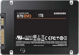 SSD накопитель Samsung 870 EVO MZ-77E1T0BW 1ТБ, 2.5&quot;, SATA III, SATA