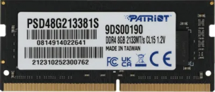 Оперативная память 8Gb Patriot &amp;lt;PSD48G213381S&amp;gt; DDR4 SODIMM 8Gb &amp;lt;PC4-17000&amp;gt; CL15 (for NoteBook)