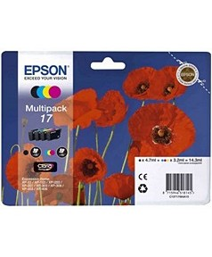 Набор картриджей T17164A10 (C13T17064A10) B/Y/C/M для Epson EH  XP-33/103/203/207/303/306/4