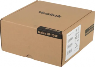 IP телефон Yealink SIP-T30P, 1 аккаунт, PoE, БП в комплекте