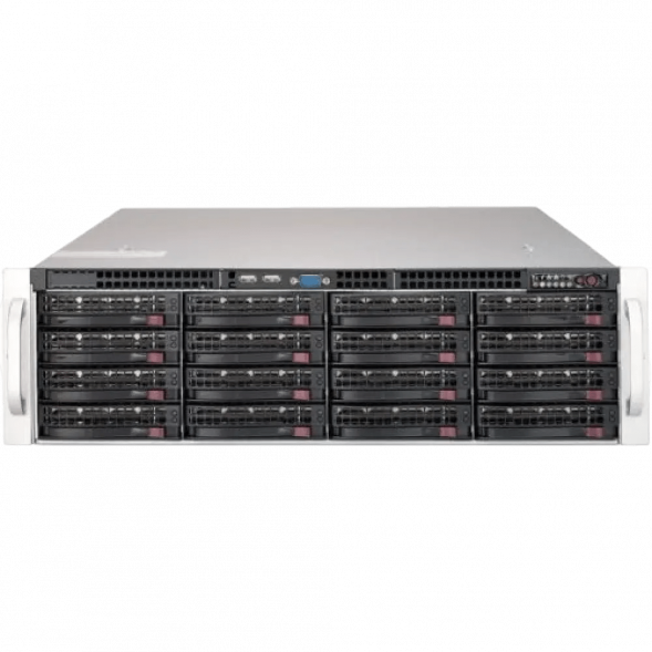 Сервер Supermicro SSG-6039P-E1CR16H (X11DPH-T, CSE-836BE1C-R1K23B-) (LGA 3647, 16xDDR4 Up to 4TB ECC 3DS LRDIMM, 16x3.5&amp;quot;&amp;quot; SAS3/SATA3, Broadcom 3108