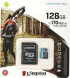 Карта памяти128Gb Kingston Canvas Go Plus microSDXC UHS-I U3 A2 + ADP (170/90 MB/s) SDCG3/128GB