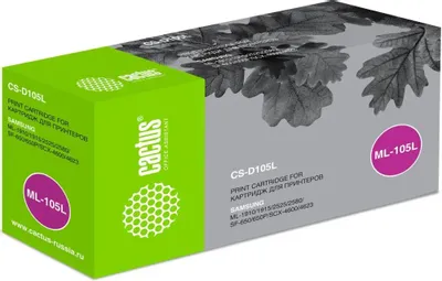 Картридж Cactus CS-D105L для Samsung ML-1910/1915/2525/2580/SCX-4600/4623/SF-650/650P (2500стр.)