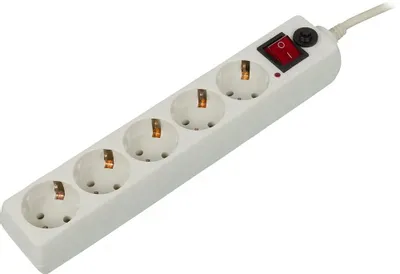 Сетевой фильтр Buro 500SH-10-W, 10м, белый