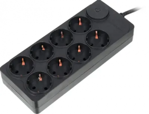 Сетевой фильтр Ippon BK-238, 3м, черный