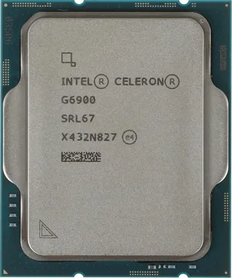 Процессор Intel Celeron G6900 3.4 GHz/2PC/SVGA UHD Graphics 710/ 2.5Mb/46W/8 GT/s LGA1700