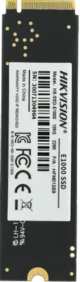 SSD накопитель Hikvision HS-SSD-E1000/128G Hiksemi 128ГБ, M.2 2280, PCIe 3.0 x4, NVMe, M.2