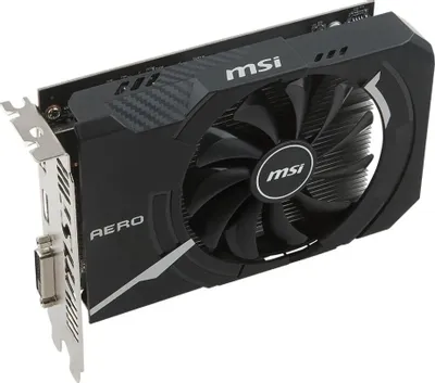 Видеокарта 4Gb MSI AERO ITX 4G OC DDR5 (RTL) DVI+HDMI+DP &amp;lt; RADEON RX 550 &amp;gt;