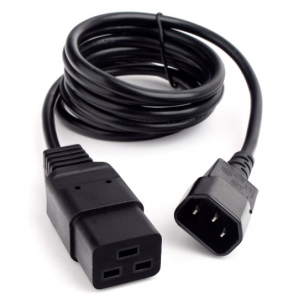 Кабель Cablexpert PC-189-1-1 1.8м, C14- C19, 3x1кв.мм, черный, с заземлением