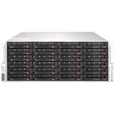 Серверная платформа SSG-6049P-E1CR24H, 4U, 2x3647, 16xDDR4, 24x3.5&amp;quot; SAS expander, 1200W, Black (SSG-6049PE1CR24H)