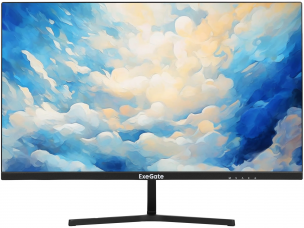 Монитор 27" ExeGate ES2707CA черный (2560x1440, 75Hz, IPS, 1ms, 300cd, 1000:1, HDMI, DisplayPort) EX297307RUS