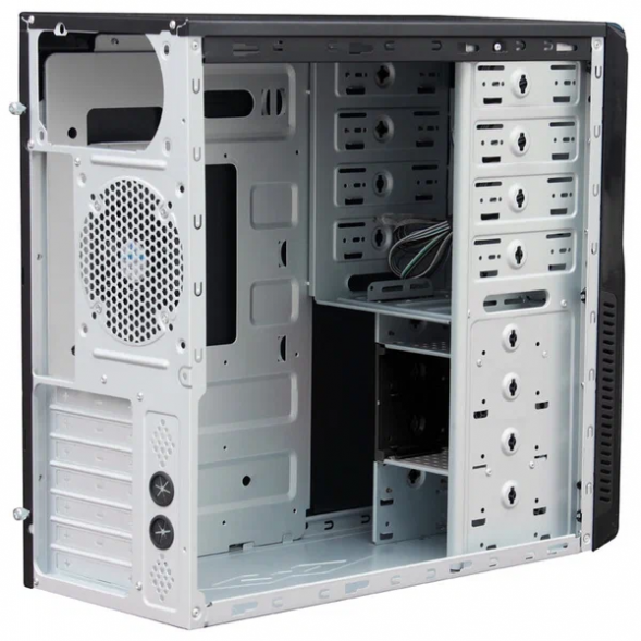 Корпус Miditower Powerman &amp;lt; BA833BK &amp;gt; ATX 600W USB 3.0 х 2, (24+2x4+2x6 / 8пин)