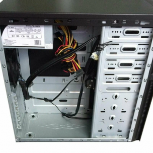 Корпус Miditower Powerman &lt; BA833BK &gt; ATX 600W USB 3.0 х 2, (24+2x4+2x6 / 8пин)
