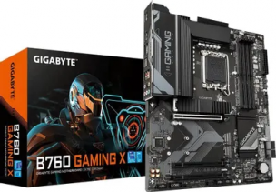 Материнская плата GIGABYTE B760 GAMING X (RTL) LGA1700 &amp;lt;B760&amp;gt; 3xPCI-E HDMI+DP 2.5GbLAN SATA ATX 4DDR5