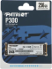 SSD накопитель Patriot P300 P300P256GM28 256ГБ, M.2 2280, PCIe 3.0 x4, NVMe, M.2