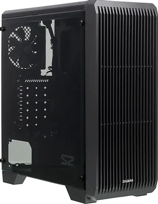Корпус ATX Zalman S2, Midi-Tower, без БП, черный [s2 black]