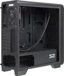 Корпус ATX Zalman S2, Midi-Tower, без БП, черный [s2 black]