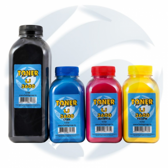 Тонер HP Color LJ 3600 банка 170г Black БУЛАТ