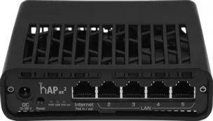 Wi-Fi роутер Mikrotik hAP ax2 C52iG-5HaxD2HaxD-TC  WIFI6, 2.4+5Ghz, 5RJ45 1Gbit, 1 POE