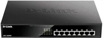 Коммутатор D-Link &amp;lt;DGS-1008MP&amp;gt; Неуправляемый (8UTP 10/100/1000Mbps PoE)