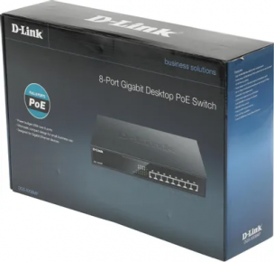 Коммутатор D-Link &amp;lt;DGS-1008MP&amp;gt; Неуправляемый (8UTP 10/100/1000Mbps PoE)