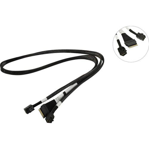 Кабель LSI/Broadcom &amp;lt;05-60003-00&amp;gt;SFF-8654 (x8)-&amp;gt;2xSFF-8643 0.8м