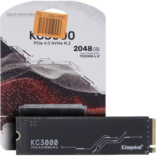Накопитель SSD 2 Tb M.2 2280 M Kingston KC3000 &amp;lt;SKC3000D/2048G&amp;gt; 3D TLC