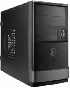 Корпус MiniTower InWin EMR002BG черный/графит, БП 450W