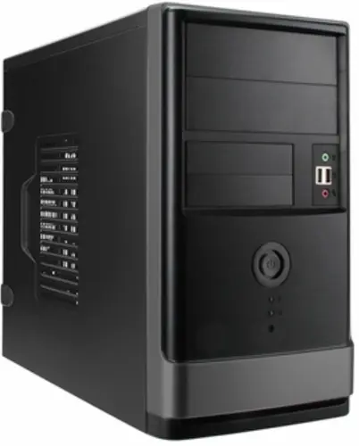 Корпус MiniTower InWin EMR002BG черный/графит, БП 450W